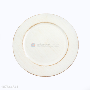 Innovative design and old antique beige plastic plate