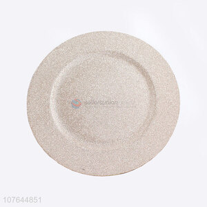 Wholesale frosted retro melon seed plate with leather plastic plate