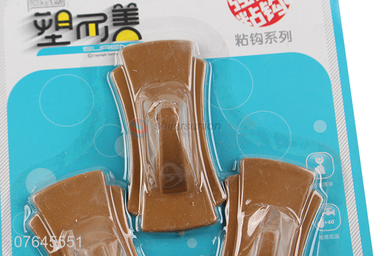Simple Style 3 Pieces Sticky Hook Cheap Wall Hook Set
