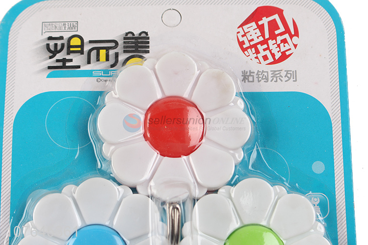Latest Flower Shape Sticky Hook Fashion Adhesive Hook