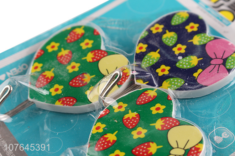 New Style Heart Shape Sticky Hook Fashion Adhesive Hook