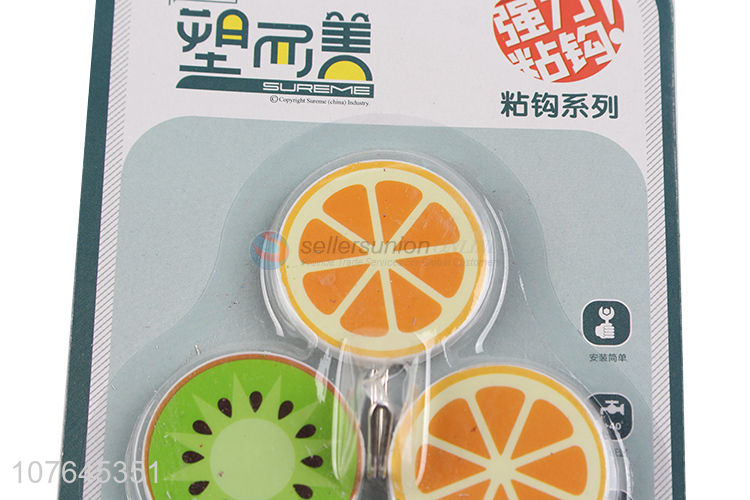 Newest Fruit Shape Sticky Hook Household Wall Hook