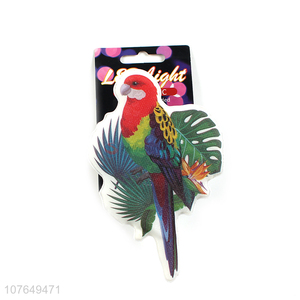 New arrival colorful parrot led wall sticker animal led night light