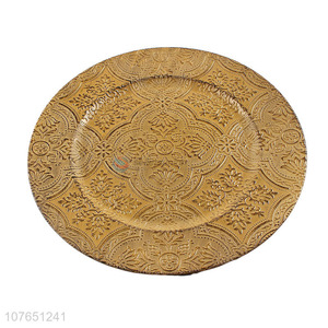 Delicate Design Antique Finished Plastic Plate Best Tableware