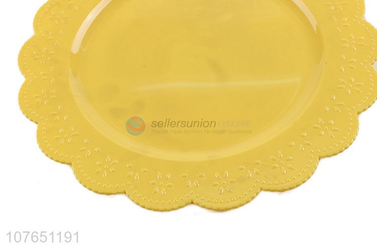 Best Sale Round Dinner Plate Plastic Charger Plate