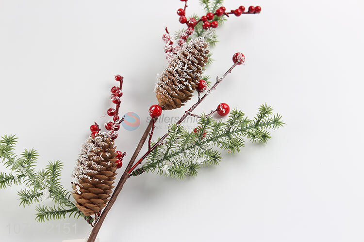 Vase flower arrangement Christmas long branch garland decoration