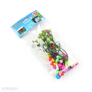 Wholesale Plastic Artificial Aquatic Plants Popular Aquarium Decorations