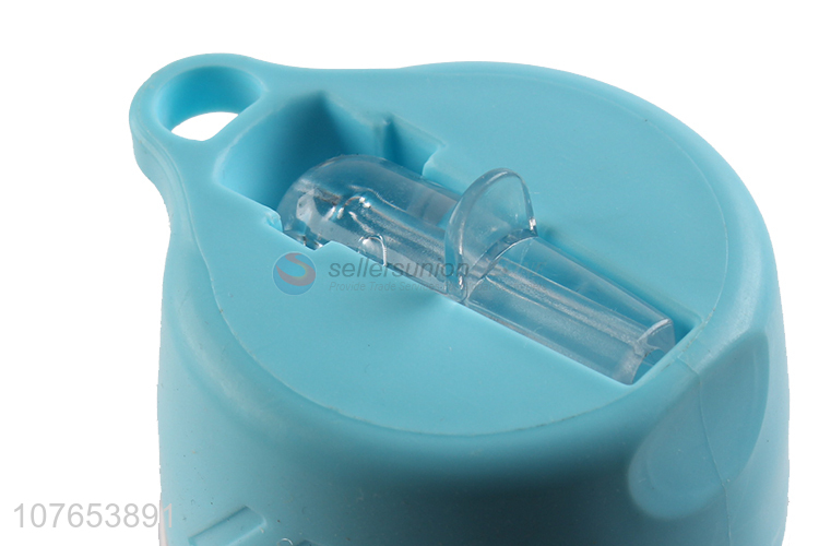 Promotional durable sports bottle straw water bottle with handle