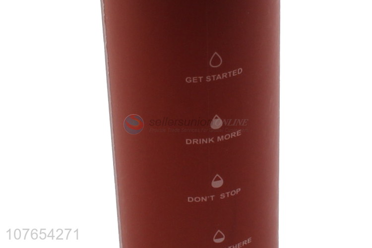 Hot selling fashion eco-friendly motivational water bottle with straw