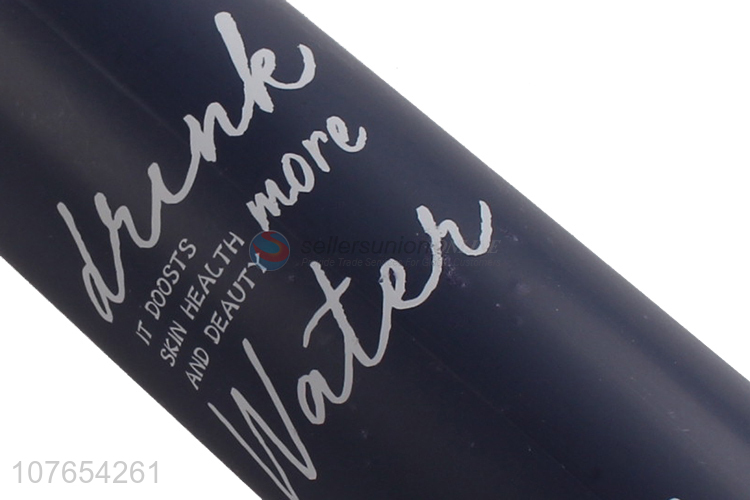 Good sale portable motivational plastic water bottle with staw