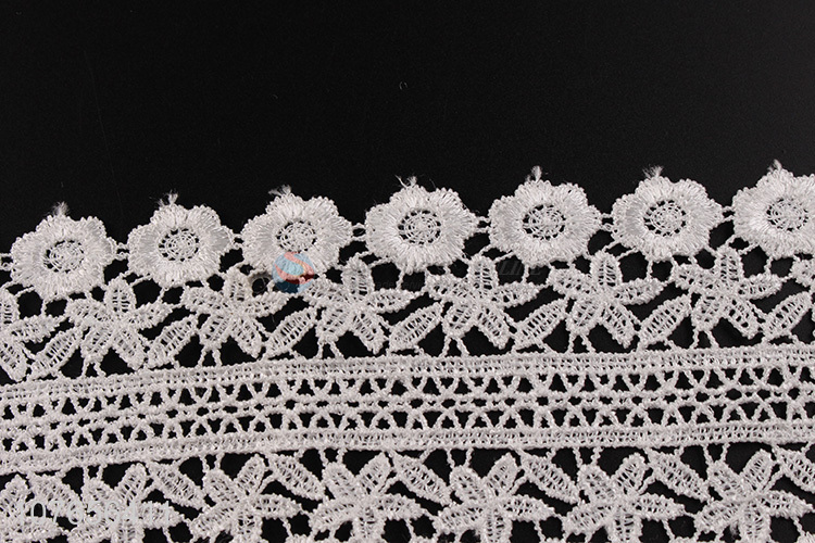 Soft white trimming royal lace ribbon for wedding party decoration