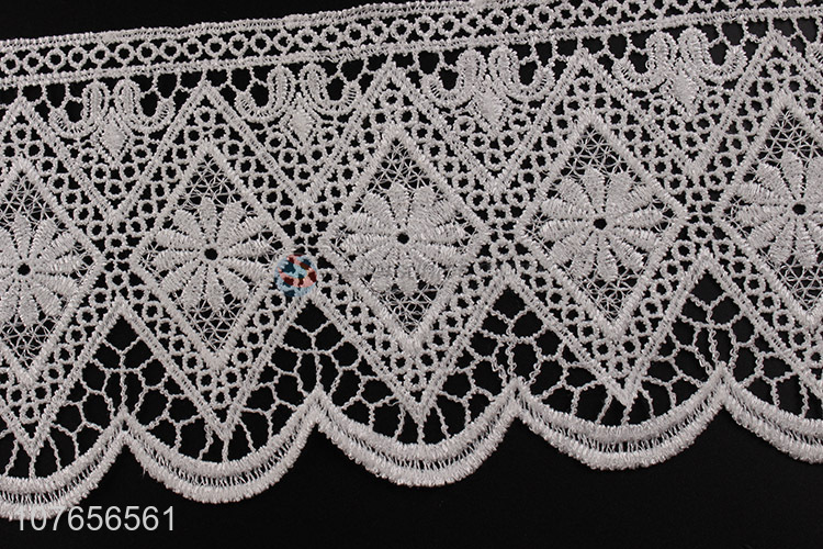 Hot sale white elegant guipure lace trim lace ribbon 