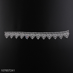 Decorative white lace trim with cheap price and good quality