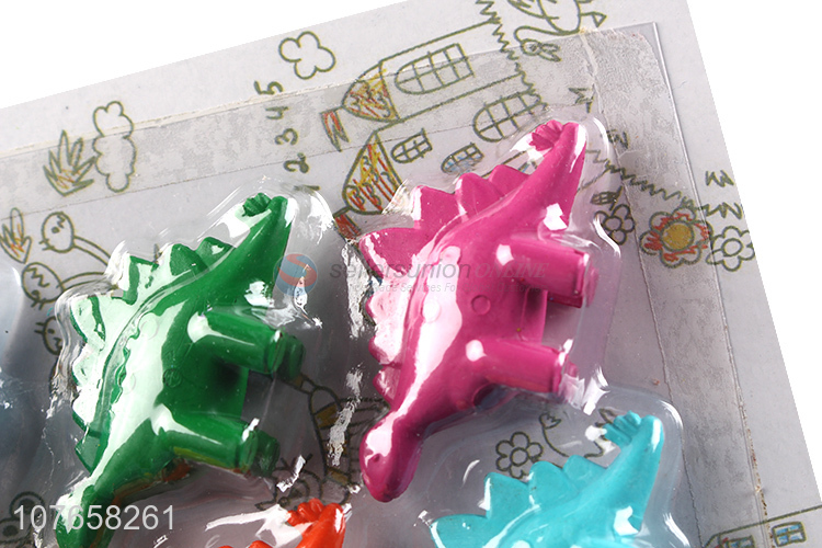 Hot sale stegosaurus shape plastic crayon for children