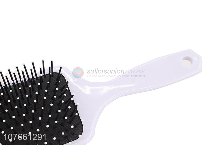 Hot Sale Plastic Paddle Massage Hair Brush Ladies Detangling Comb