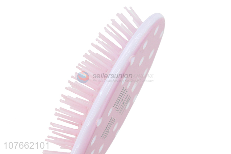 Fashion Style Plastic Handle Oval Massage Hair Brush Wholesale