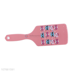 Fashion Cartoon Pattern Paddle Hair Brush Plastic Detangling Comb