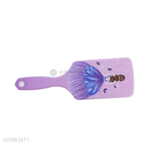 Best Selling Beauty Girl Plastic Paddle Detangling Massage Hair Brush