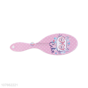 Wholesale Cute Cat Pattern Plastic Hair Brush Massage Hair Comb