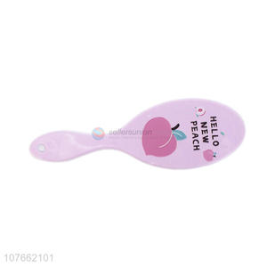 Fashion Style Plastic Handle Oval Massage Hair Brush Wholesale