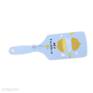 Best Price Lemon Pattern Modern Paddle Massage Hair Brush For Women