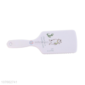 China Manufacture Plastic Paddle Hair Brush Massage Detangling Brush