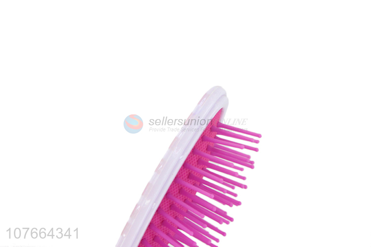 Fashion Portable Plastic Paddle Hair Brush Best Detangling Comb