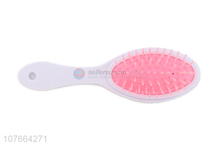 Low Price Colorful Plastic Oval Paddle Hair Brush Detangling Comb