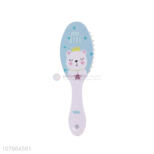 Good Sale Cartoon Pattern Plastic Massage Detangling Hair Brush Hair Comb