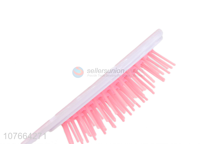 Low Price Colorful Plastic Oval Paddle Hair Brush Detangling Comb