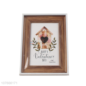 Retro imitation mahogany photo frame set up photo decoration plastic photo frame