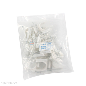 Hot product top quality plastic cable clips with steel nails