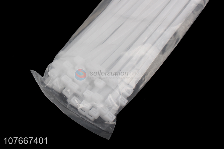 New arrival white self locking nylon cable tie