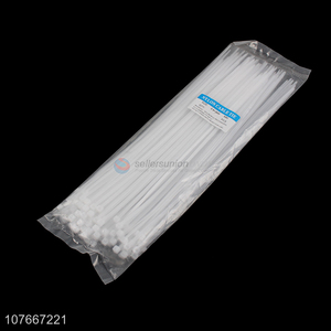 White self-locking nylon cable ties with cheap price