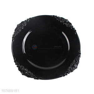 New style black diner plates electroplated plates