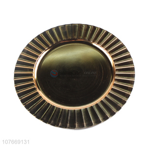 New arrival gold fruit plates dinner electroplated plates