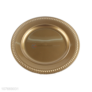 Good quality gold plastic plates dinner fruit plates