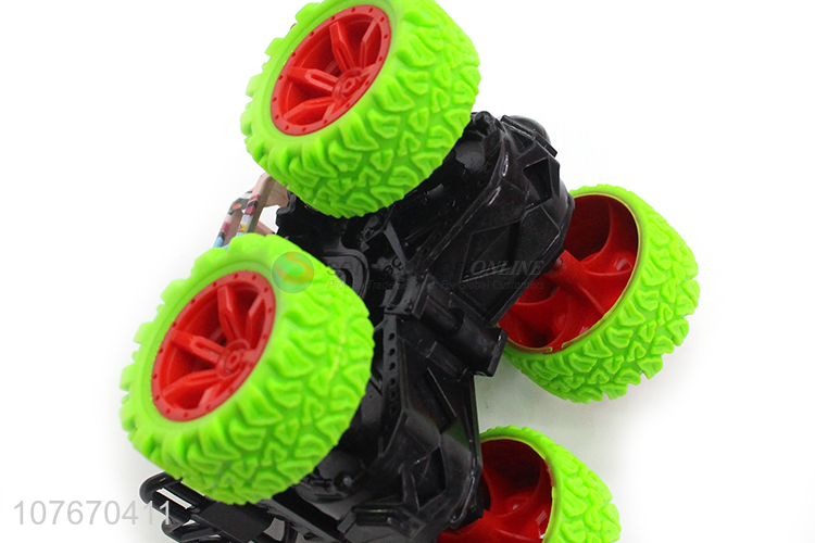 Four-wheel drive stunt inertia green wheel off-road vehicle children graffiti toy car