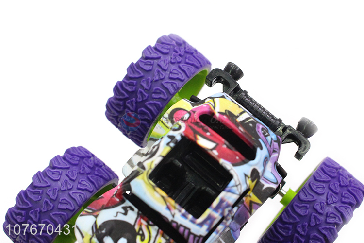 Popular educational toys stunt buggy children's graffiti toy car