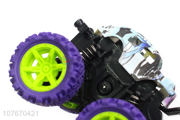 Hot sale purple wheel simulation off-road vehicle children's toy car