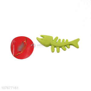 Custom Fishbone Shape Pet Chew Toy Grinding Teeth Toy