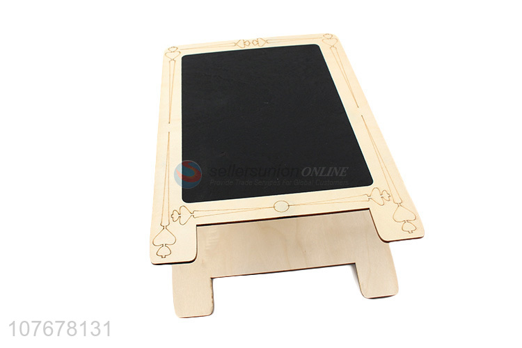 Popular wooden creative double-layer small blackboard home teaching message board