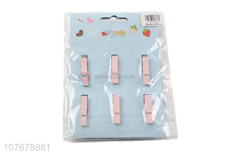 Popular cartoon wooden clip creative card holder baby bottle wooden clip