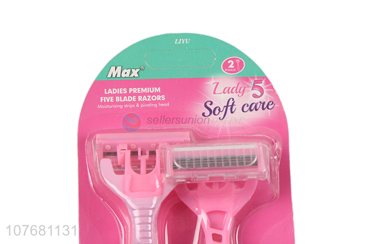 Hot sale safety soft razors with five blades