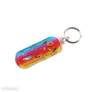 Good sale Bahamas souvenir key chain plastic keyring