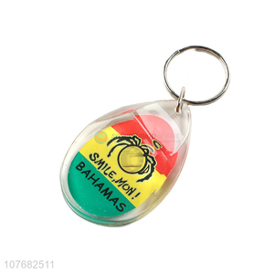 New design Bahamas souvenir key chain acrylic keychain