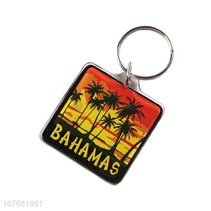 Best selling Bahamas souvenir key chain acrylic keychain