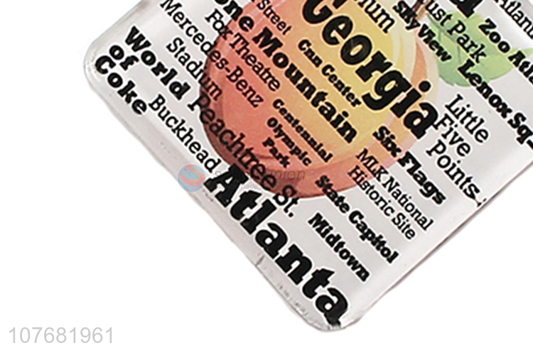 Wholesale newest Atlanta souvenir key chain acrylic keyring