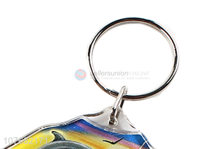 High quality shirt shape key chain acrylic keychain key ring