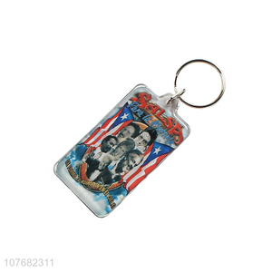 Low price photo key chain acrylic keychain key ring